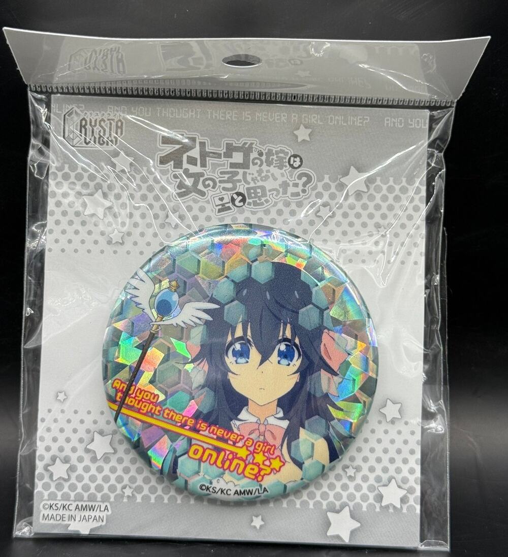 Japanese Anime Himemiya Tori Blue Girl Online Badge Pin - BRAND NEW